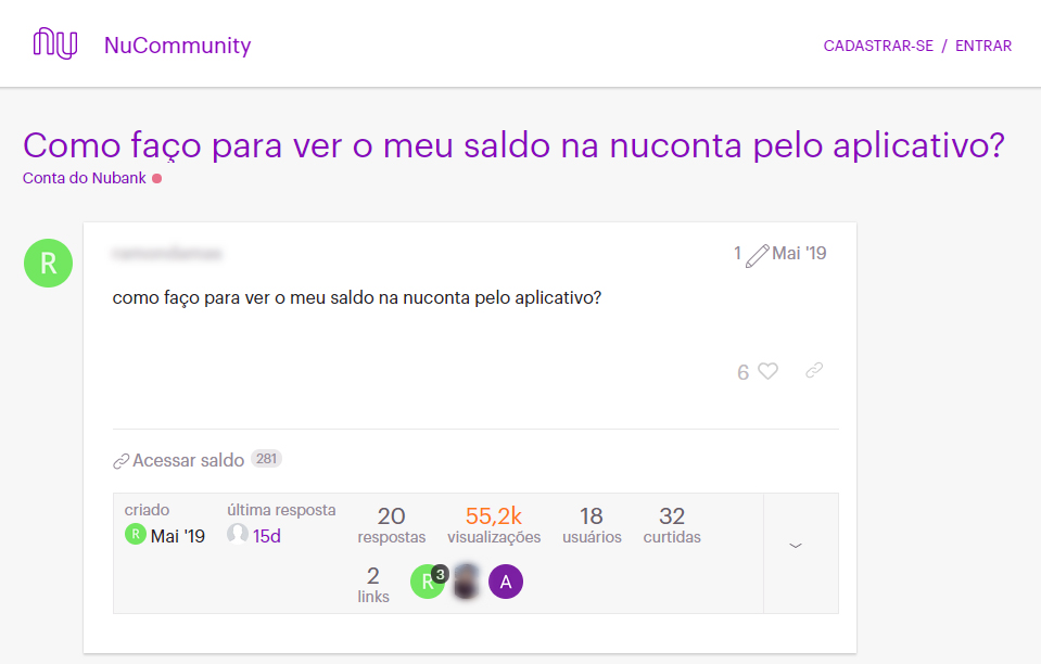 Imagem de: Como ver o saldo da NuConta pelo aplicativo NuBank?