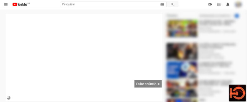 Imagem de: YouTube exibe anúncios em branco para usuários com bloqueadores de anúncios