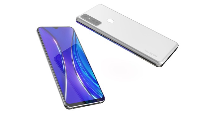 Smartphone Misterioso da Realme Parte da Frente