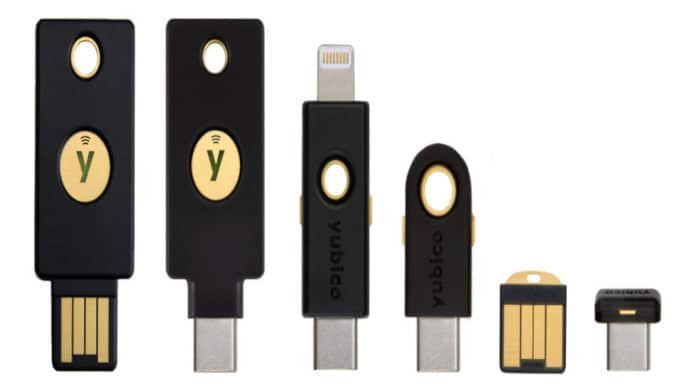 Chave de segurança de hardware Yubico