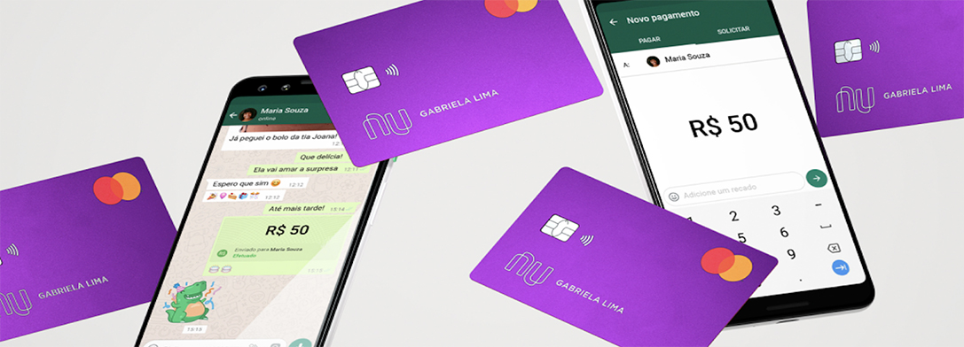 Imagem de: NuBank começa liberar pagamentos no WhatsApp