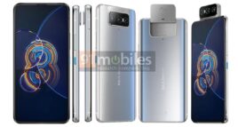 Imagem de: Asus Zenfone 8 Flip: Vazamento revela câmeras invertidas e Snapdragon 888