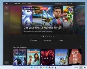 Novo aplicativo Xbox no Windows 11