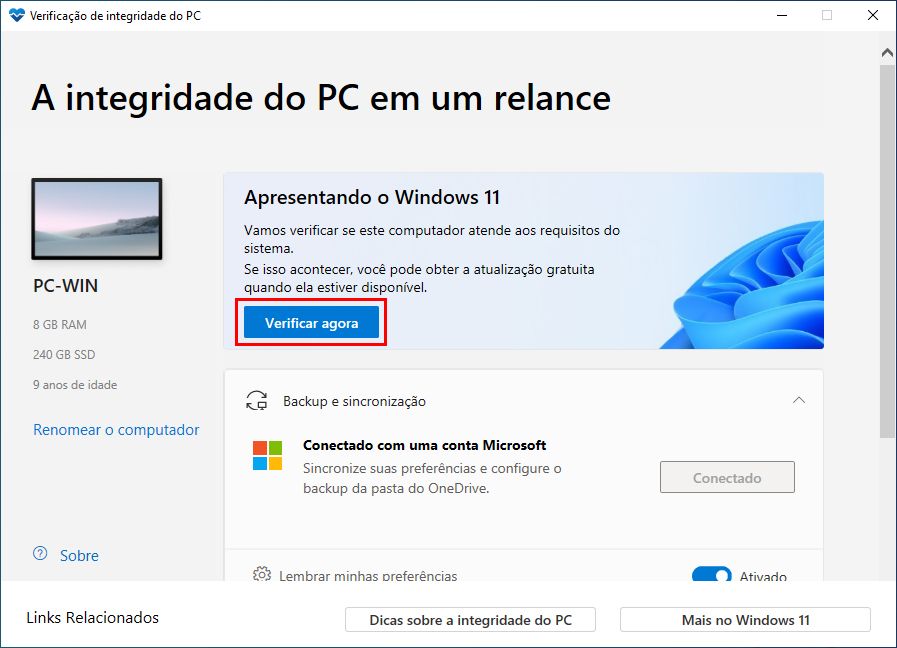 Verificar Requisitos Windows 11