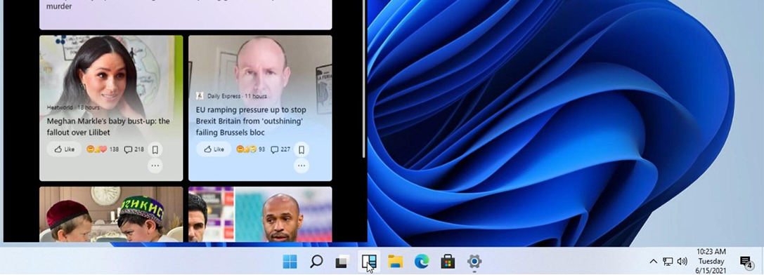 Imagem de: Microsoft adiciona recursos clássicos a barra de tarefas do Windows 11
