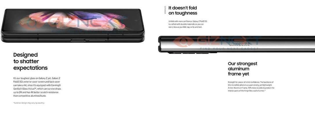 Galaxy Z Fold 3 5G Design