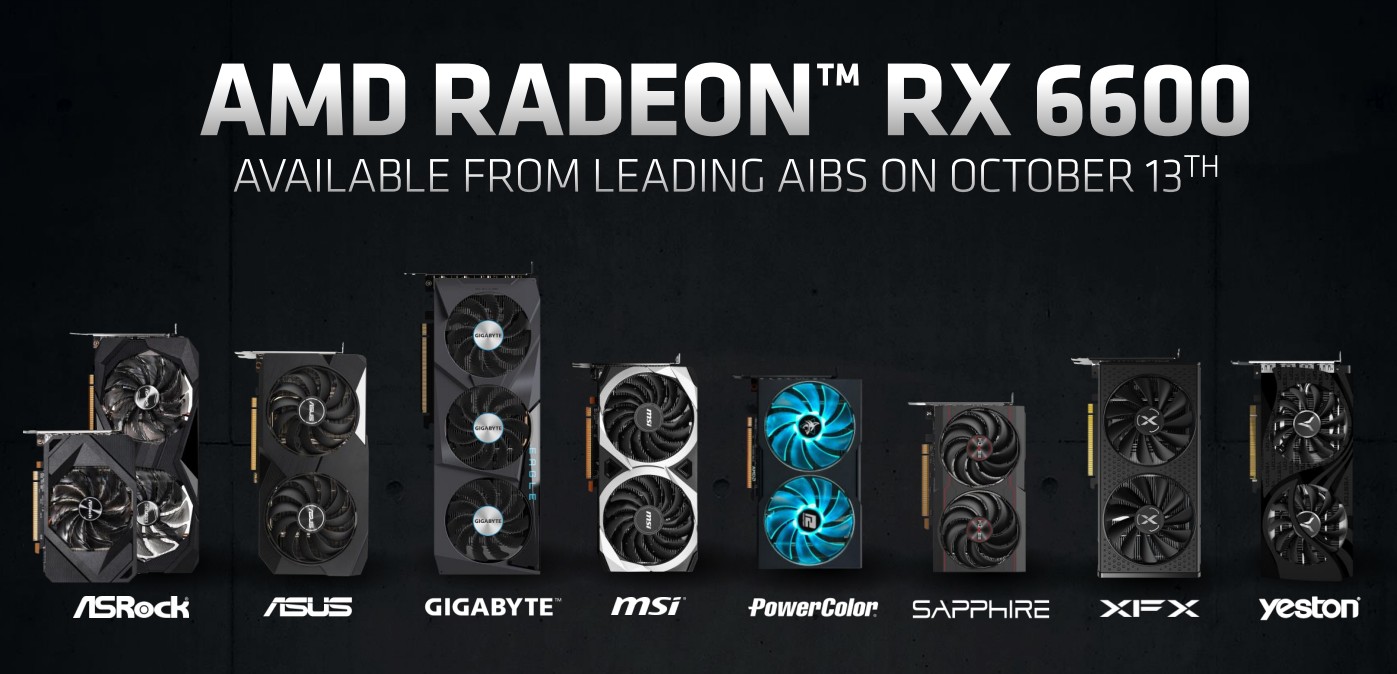 Radeon RX 6600 GPUS