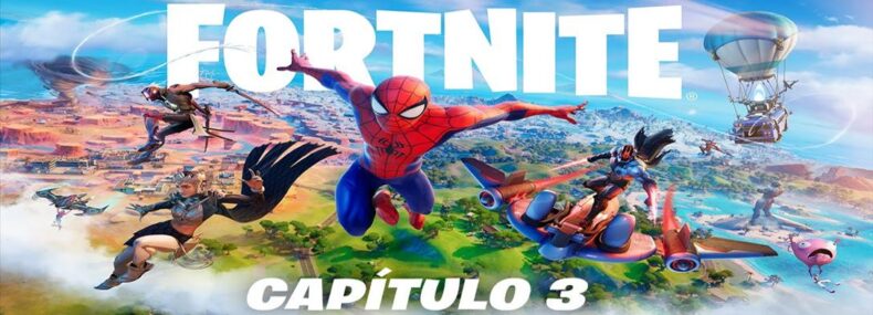 Imagem de: Fortnite Capítulo 3 apresenta novo mapa, Homem-Aranha, e mais