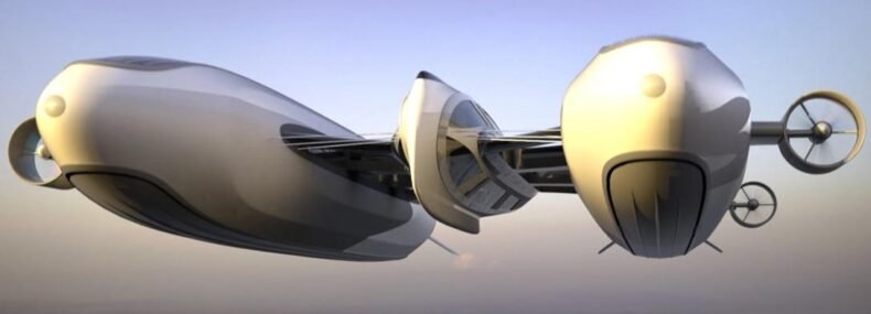 Imagem de: Empresa apresenta projeto de iate voador com heliporto e piscina