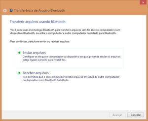 Transferência de Arquivo Bluetooth