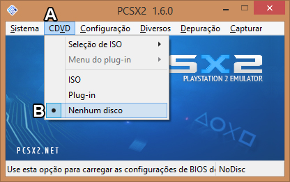 Emulador PCSX2 Iniciar Disco