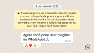 Reações do WhatsApp