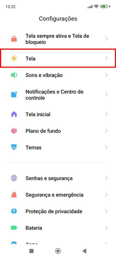 Android Configurações