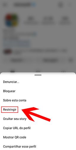 Restringir Instagram
