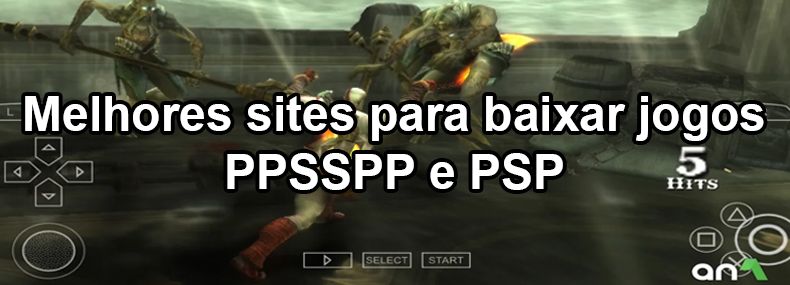 Imagem de: Os 5 melhores sites para baixar jogos de PPSSPP grátis