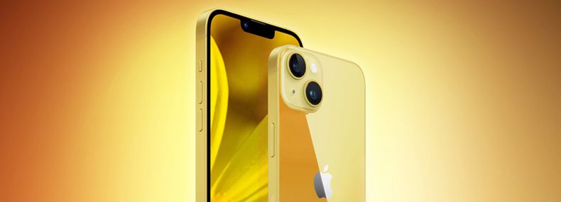 Imagem de: Apple lança iPhone 14 e 14 Plus na cor amarela