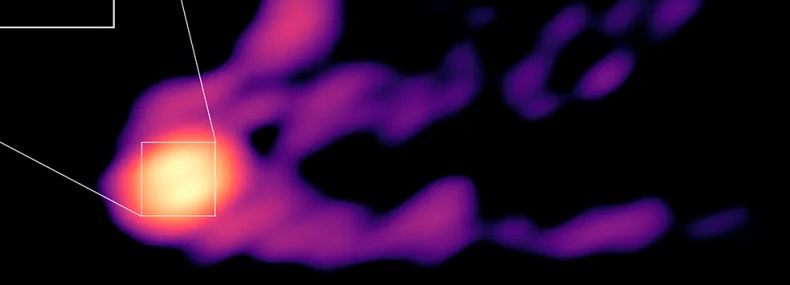 Imagem de: Cientistas registram buraco negro expelindo jatos de plasma pela primeira vez