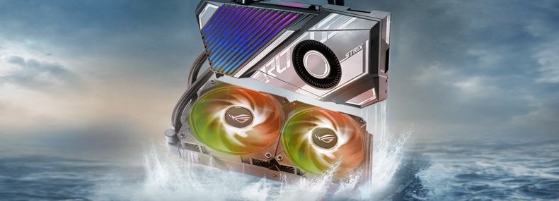 Imagem de: ASUS lança placa de vídeo GeForce RTX 4090 com refrigeração líquida