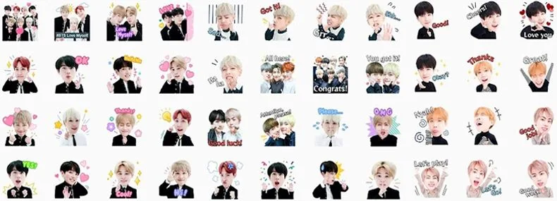 Figurinhas BTS para WhatsApp