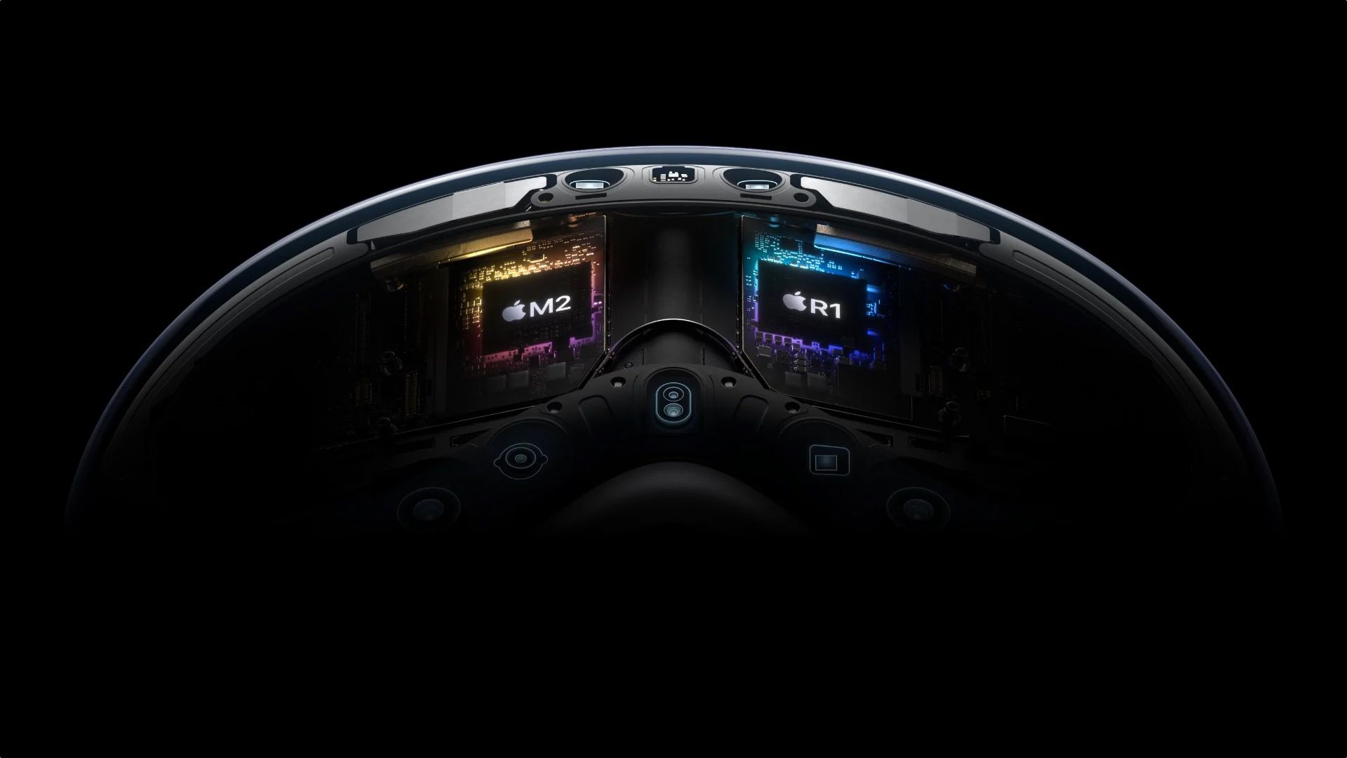 Headset Apple Vision Pro AR Chips