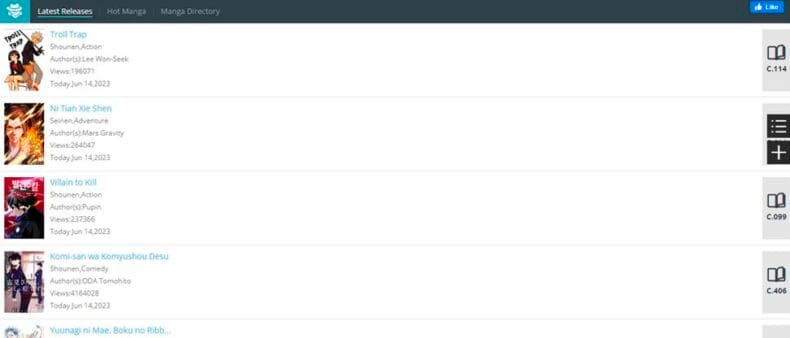 Mangatown é um dos melhores sites para ler mangá