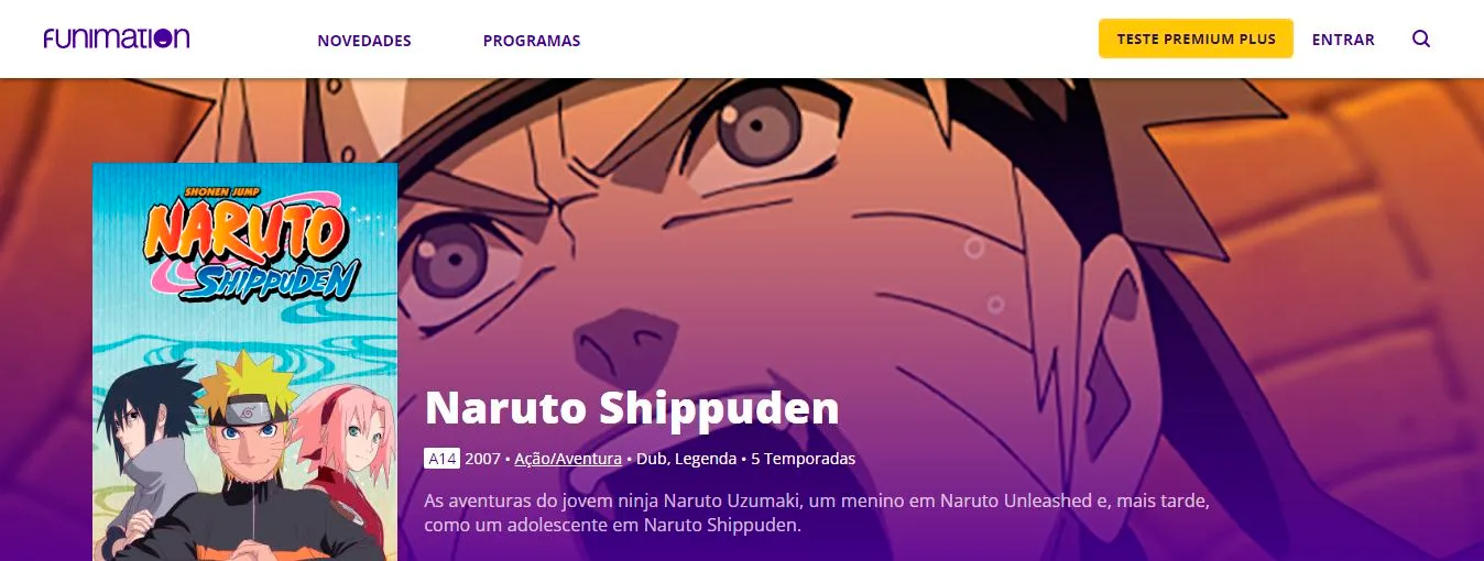 Naruto em Funimation
