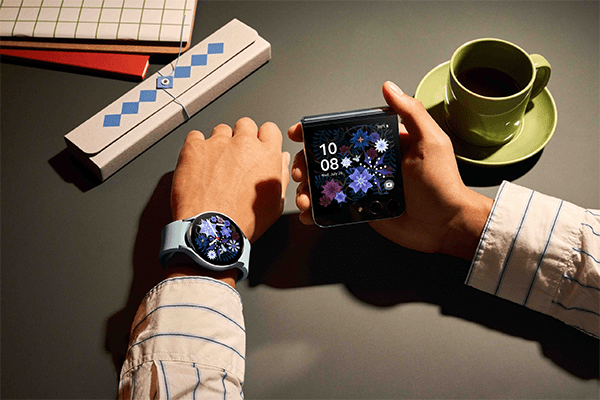 Galaxy Z Flip 5 e Galaxy Watch