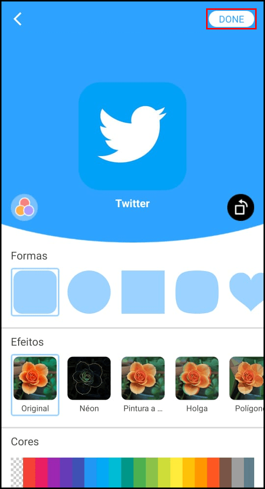 Alterar ícone X do Twitter com o Icon Changer