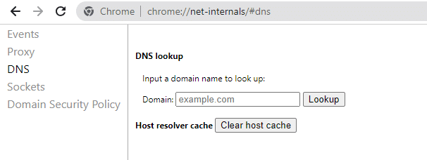 chrome net-internals