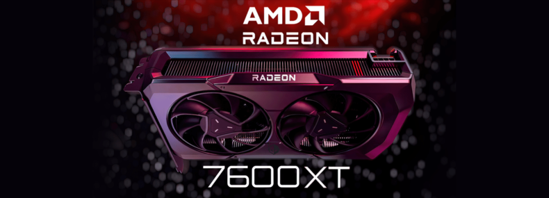 Imagem de: GPU AMD Radeon RX 7600 XT "RDNA 3" aparece com variantes de 10 GB e 12 GB