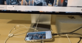 iPhone Pro Conectado ao Apple Studio Display