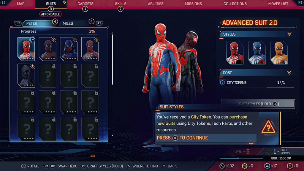 Homem-Aranha 2 Novos Trajes