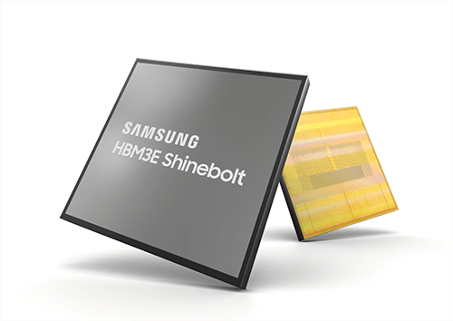 Memória Samsung HBM3e Shinebolt