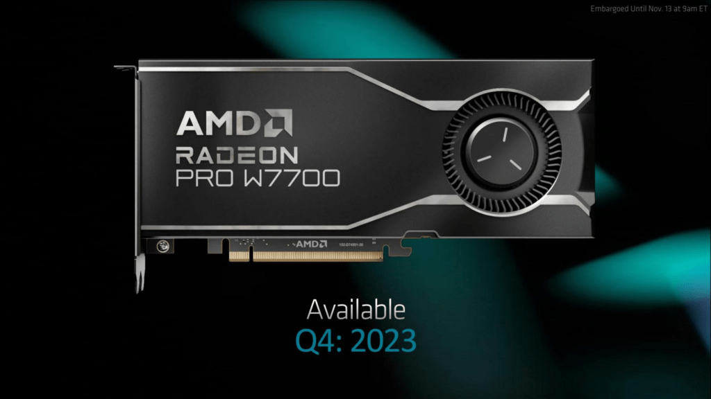 GPU AMD Radeon PRO W7700