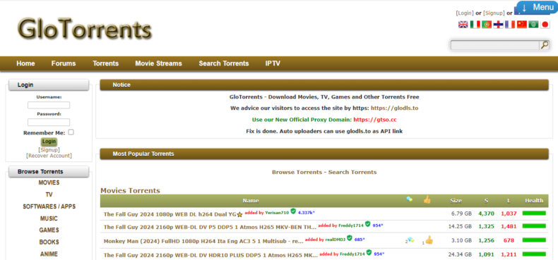 GloTorrents Baixar Filmes via Torrent