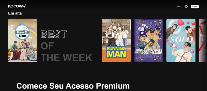 Site para assistir doramas: Kocowa