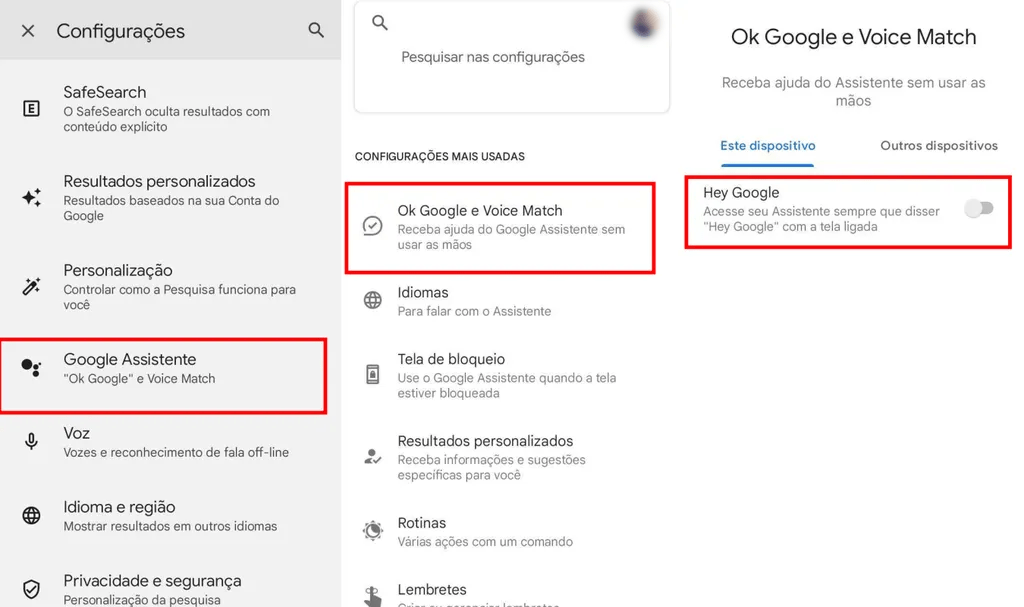 Ok Google e Voice Match Android