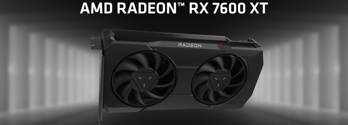 Imagem de: AMD lança GPU Radeon RX 7600 XT com 16 GB e chip RDNA 3 de 2048 núcleos