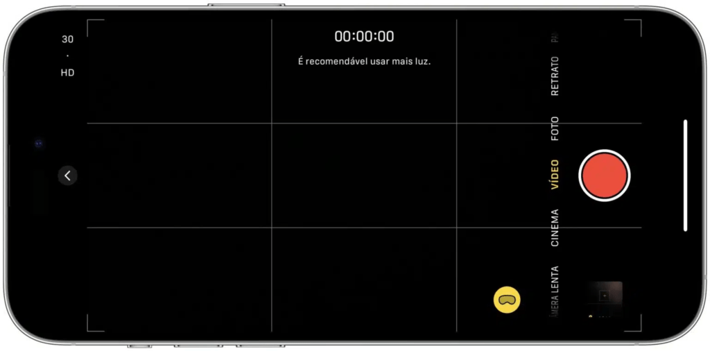 Gravar Vídeo Espacial iPhone