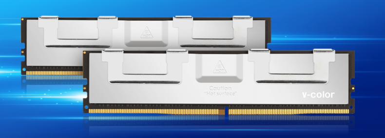 Imagem de: V-Color lança memória DDR5 R-DIMM para plataformas AMD TRX50