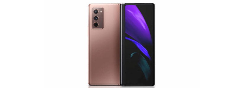 Imagem de: Galaxy Z Fold 2 modificado pelo Google está à venda na internet