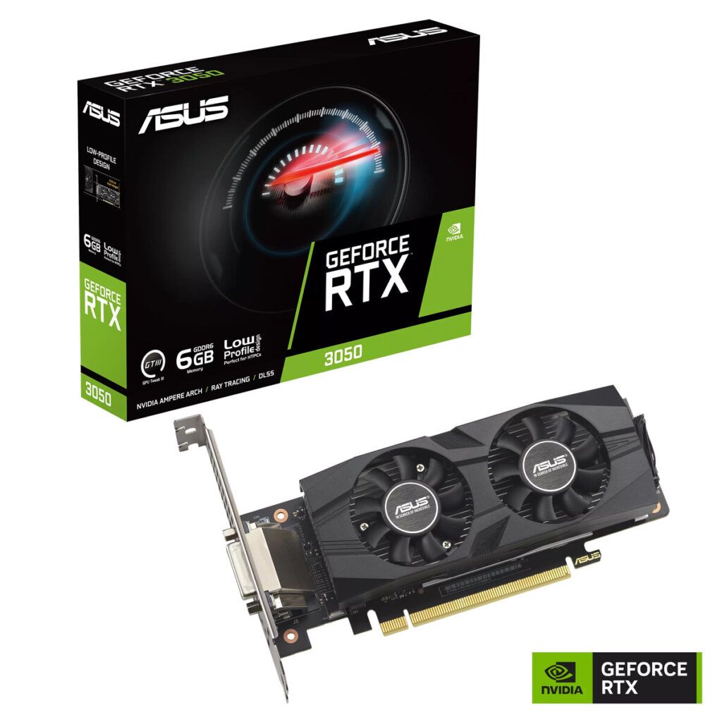 ASUS GeForce RTX 3050 6 GB na Caixa