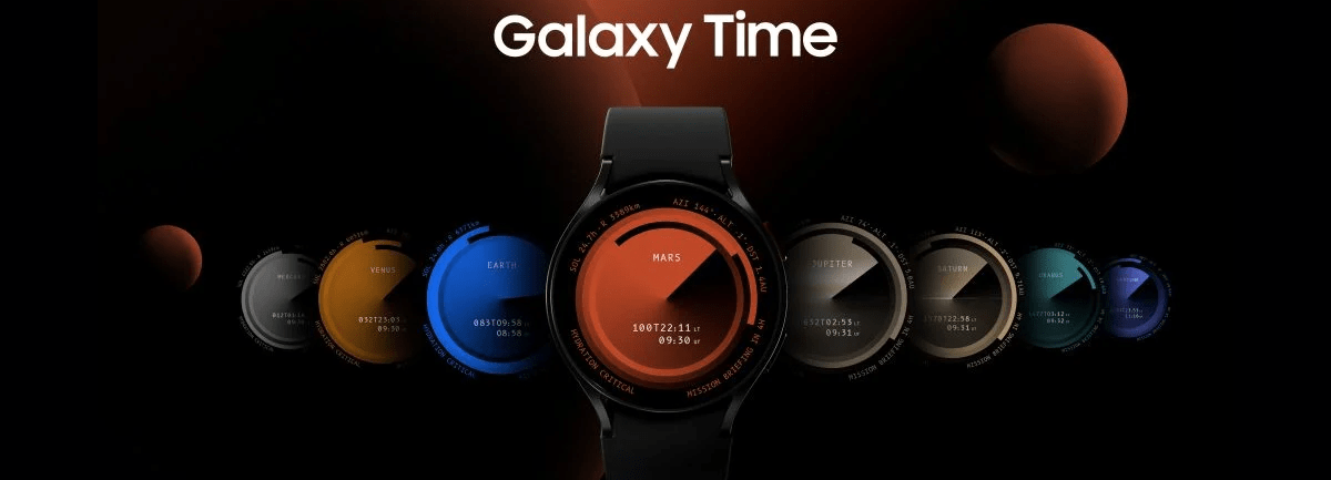 Imagem de: Galaxy Watch pode mostrar a hora em qualquer planeta do sistema solar