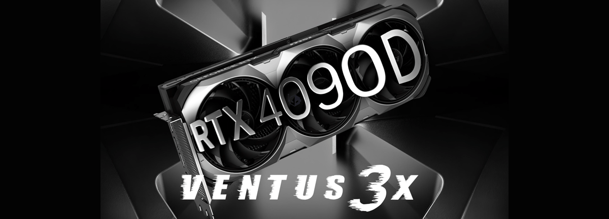 Imagem de: MSI lança GPU GeForce RTX 4090D Ventus 3X com slot triplo e overclock de 15 MHz