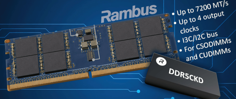 Imagem de: Rambus lança memória DDR5 CKD com até 7200 MT/s para PCs de alta performance