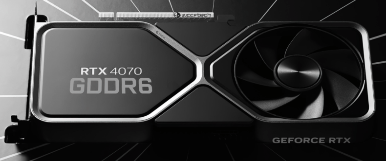 Imagem de: GPUs NVIDIA GeForce RTX 4070 GDDR6 chegam no final deste mês