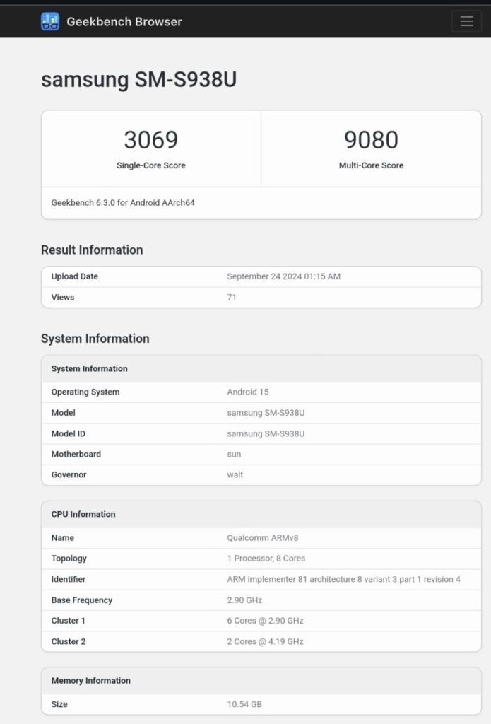 Snapdragon 8 Gen no Galaxy S25 Ultra