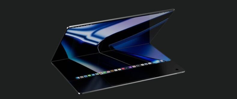 Imagem de: Apple testa iPad Pro dobrável de 18,8'' com Face ID invisível na tela