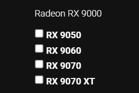 RX 9050 e 9060