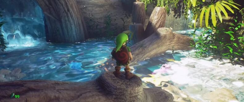 Imagem de: Remake de Zelda: Ocarina of Time com Unreal Engine 5 já tem demo gratuita